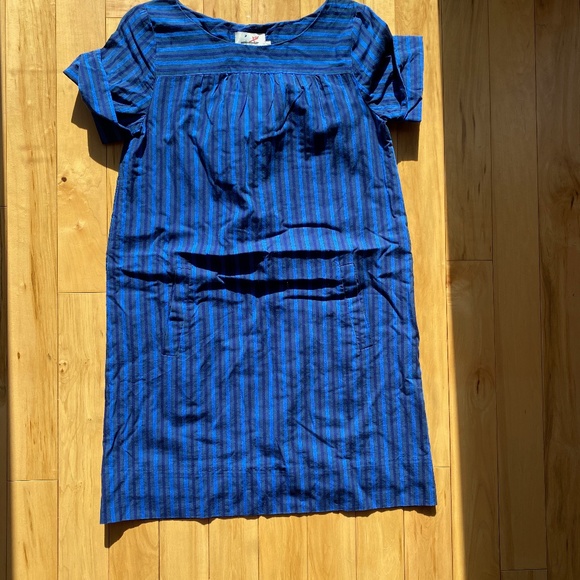 Anthropologie HD in Paris Blue Striped Shift Dress - Picture 5 of 11